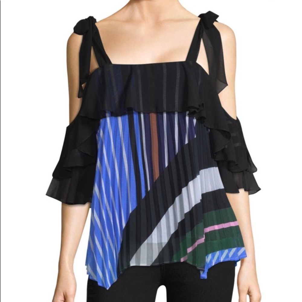 Delfi Collective Anthropologie Pleated Top